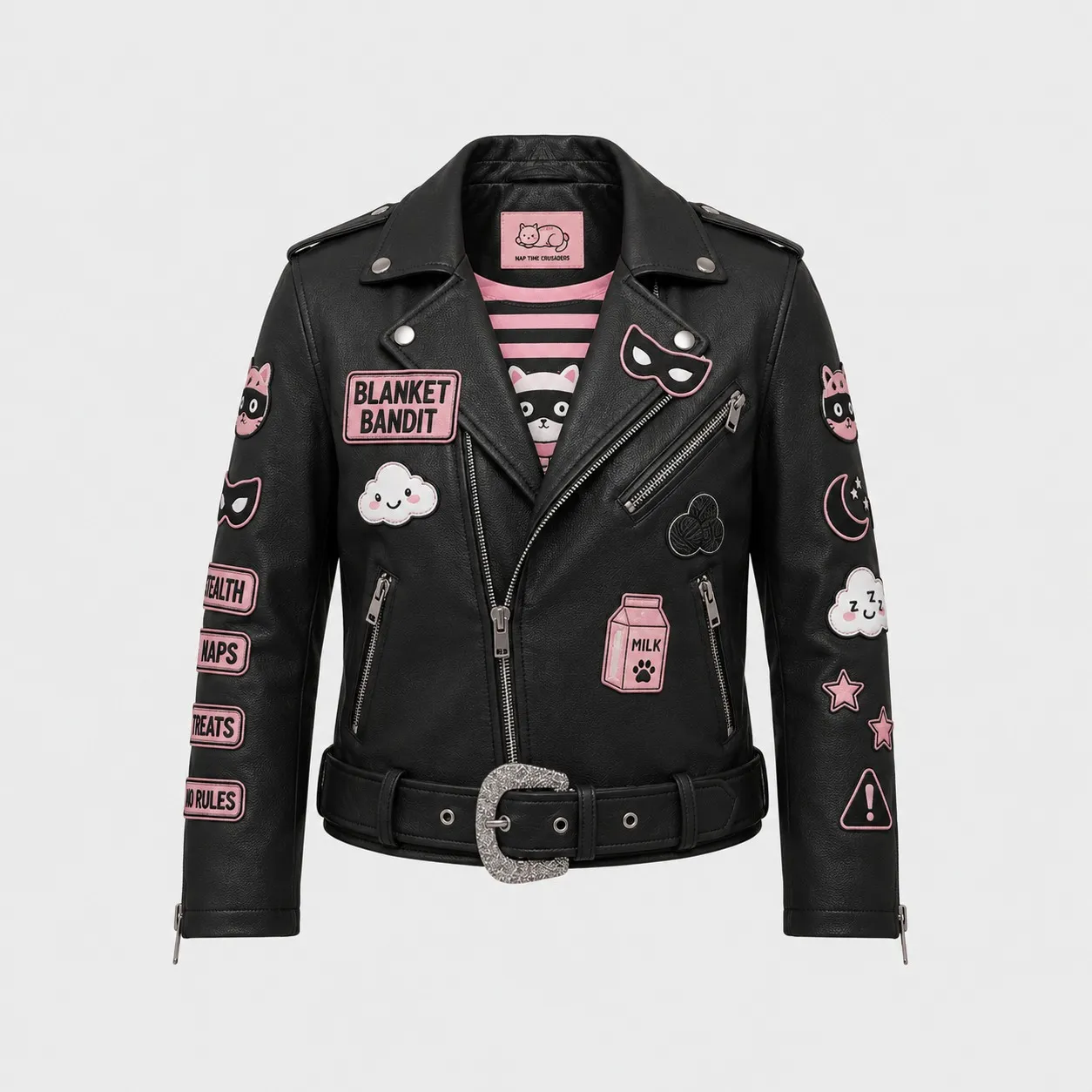 Patch Moto Jacket - Image 2