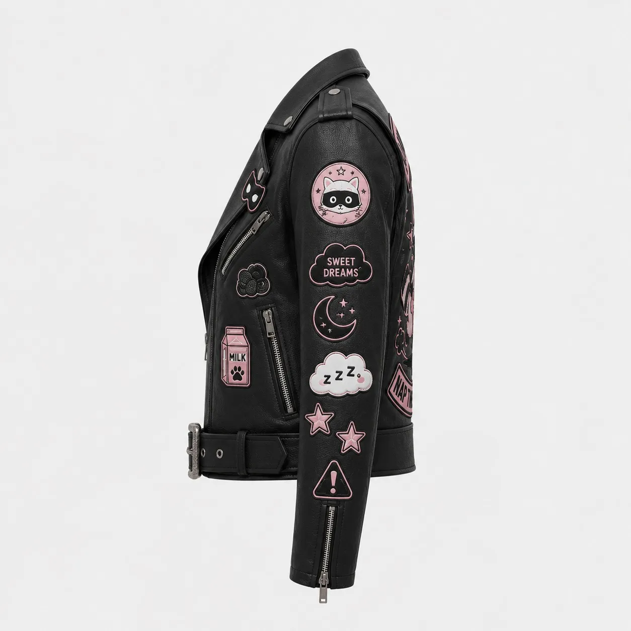 Patch Moto Jacket - Image 5