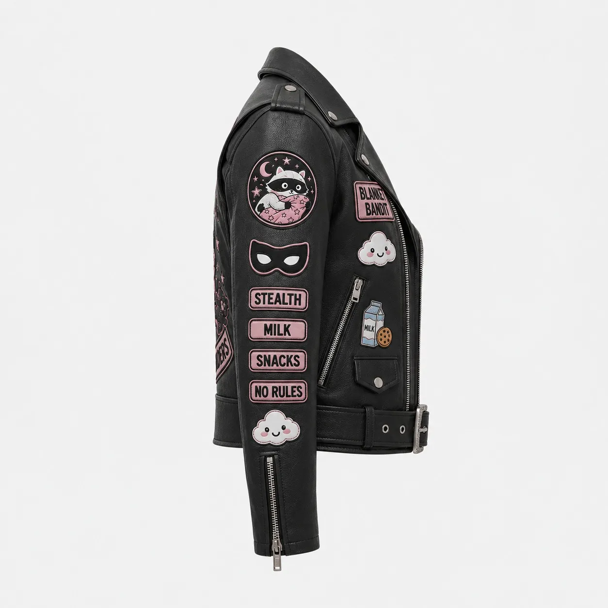Patch Moto Jacket - Image 4
